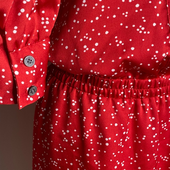 Vince Camuto Womens long sleeves Polka dot Dress size S - Picture 5 of 9